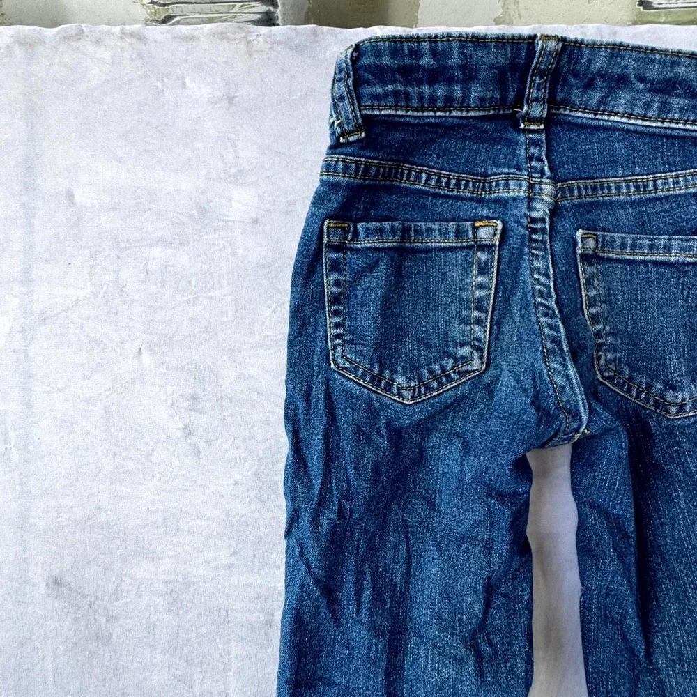 Cat & Jack Straight Jeans Boys 8 Blue Denim Medium Wash Super Stretch Streetwear